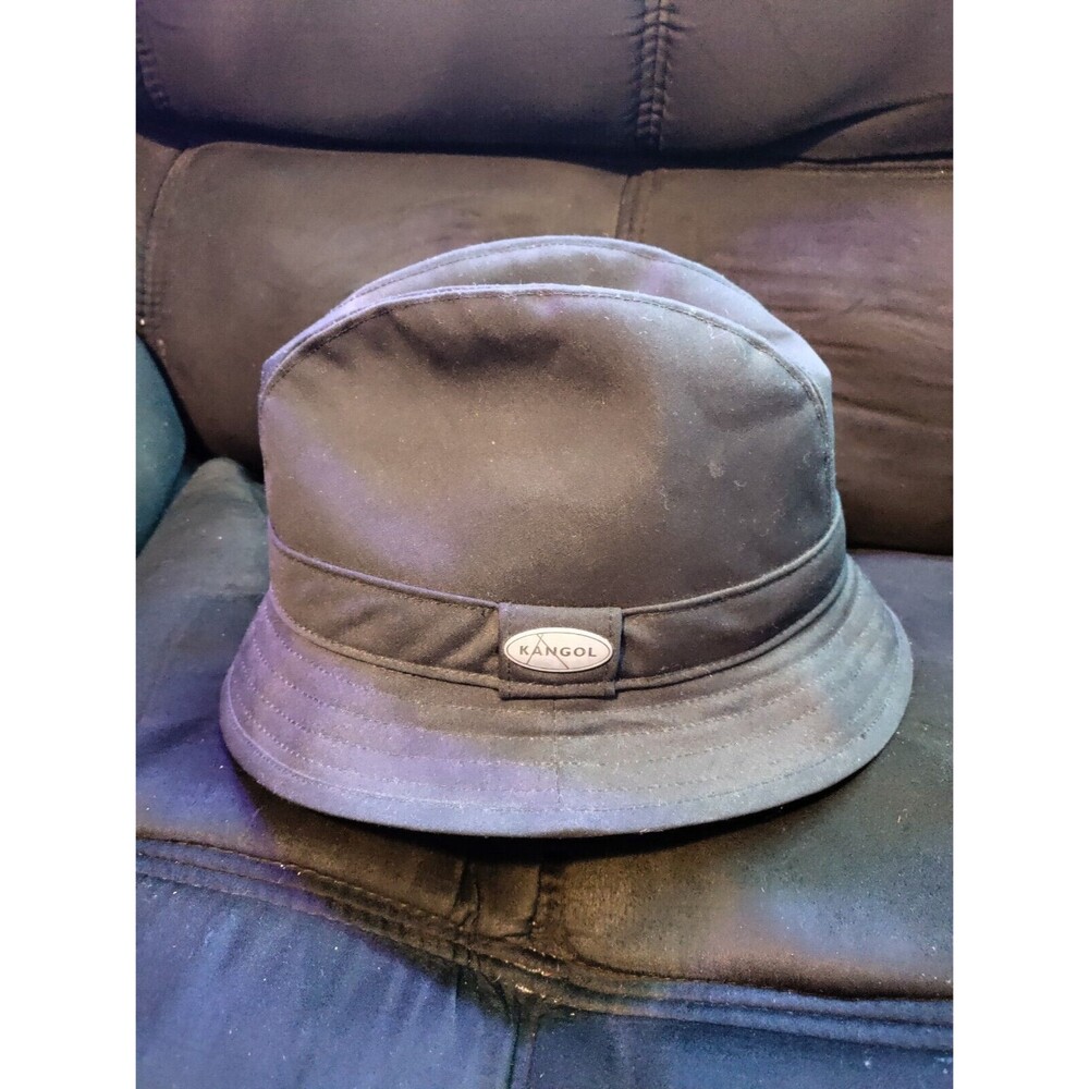Kangol Player Rain Hat Cap Fedora Trilby Black Men’s Medium 6947KG